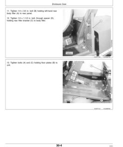 Alternative view of John Deere TY16182 Weather Enclosure for F900 Series, F1145 Front-Mount Mowers Operator's Manual (OMTY21697)