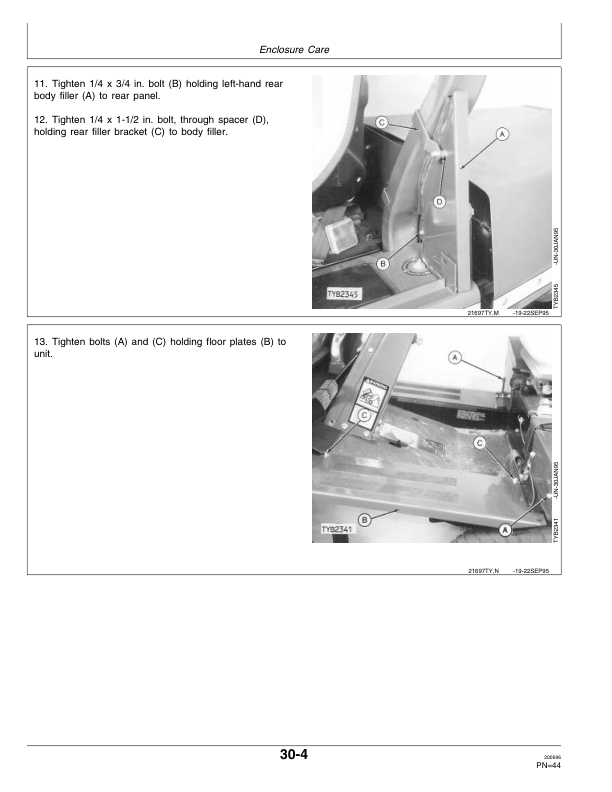 John Deere TY16182 Weather Enclosure for F900 Series, F1145 Front-Mount Mowers Operator's Manual (OMTY21697) - Image 2