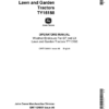 John Deere TY16188 Weather Enclosure for GT, LX Lawn & Garden Tractors Operator's Manual (OMTY24001)