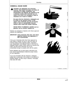 Alternative view of John Deere 1500, 2000 High Pressure Washers Operator's Manual (OMTY24010)