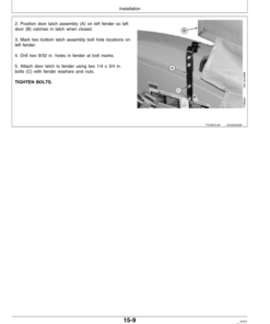 Alternative view of John Deere TY16359, TY16360 Weathershield for 6000 Series Tractors Operator's Manual (OMTY24012)