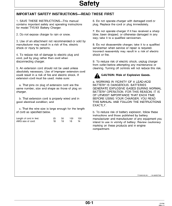Alternative view of John Deere Manual Battery Charger, TY5161 10/2 Operator's Manual (OMTY24014)