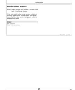 Alternative view of John Deere TY5159, CXTY5163 Battery Chargers Operator's Manual (OMTY24326)