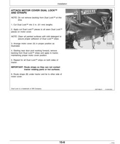 Alternative view of John Deere TY24506 Weathershield for 5200-5500, 5210-5510 Series Tractors Operator's Manual (OMTY24535)