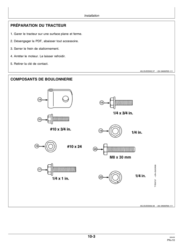 John Deere Weathershields for 4100 Tractor Operator's Manual (OMTY24825) - Image 2