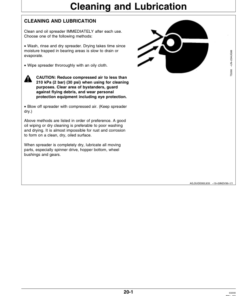 Alternative view of John Deere TY24805 220 Mulch Spreader Operator's Manual (OMTY24999)