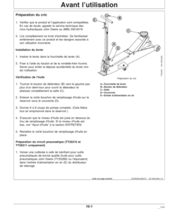 Alternative view of John Deere John Deere Long Chassis Hydraulic Service Jacks - TY26309, TY26310, TY26311 Operator's Manual (OMTY26295)