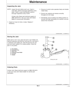 Alternative view of John Deere John Deere TY26318 10-Ton Air Jack Operator's Manual (OMTY26297)