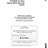 John Deere John Deere Heavy Duty Service Jacks - TY26324, TY26325 Operator's Manual (OMTY26300)