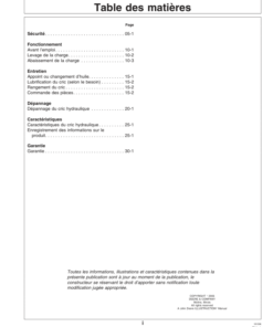 Alternative view of John Deere John Deere Heavy Duty Service Jacks - TY26324, TY26325 Operator's Manual (OMTY26300)