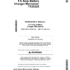 John Deere 1.5 Amp Battery Charger-Maintainer TY26328 Operator's Manual (OMTY26328)