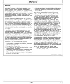 Alternative view of John Deere Four Bank Charger TY26877 Operator's Manual (OMTY26877)