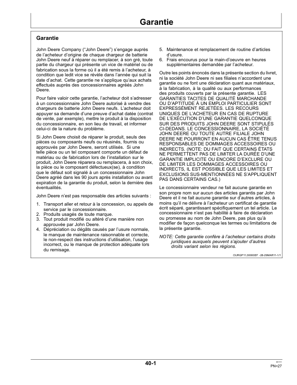 John Deere Wheel Charger TY26878 Operator's Manual (OMTY26878) - Image 2