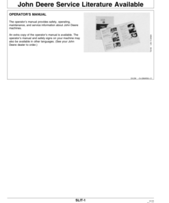 Alternative view of John Deere SW07350 Hay Tester Baler Mounted Low Moisture Range Operator's Manual (OMTY27497)
