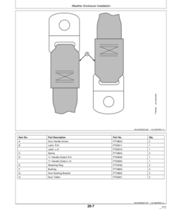 Alternative view of John Deere Weather Enclosures for 4100 Tractor Operator's Manual (OMTY27502)
