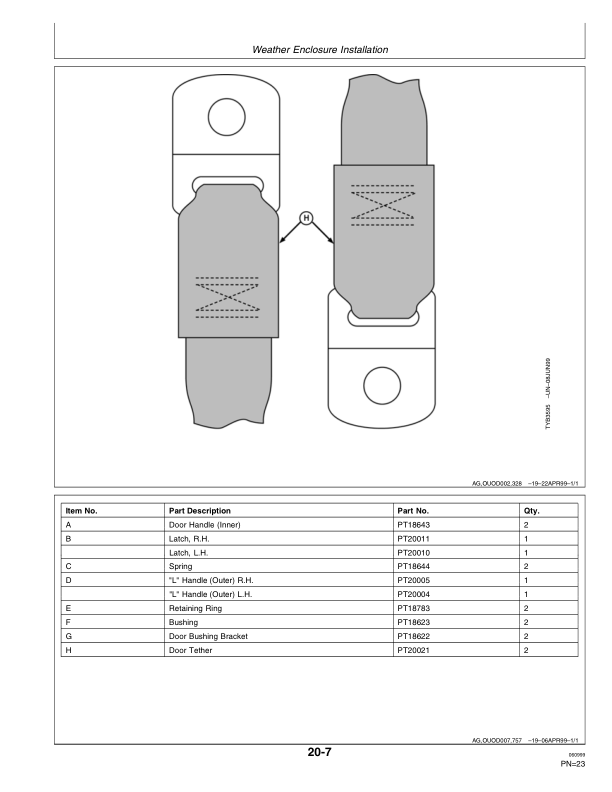 John Deere Weather Enclosures for 4100 Tractor Operator's Manual (OMTY27502) - Image 2