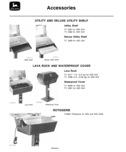 Alternative view of John Deere 30G & 40G Gas Grills Operator's Manual (OMTY3858)