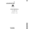 John Deere No. 3 Log Splitter Operator's Manual (OMTY3859)