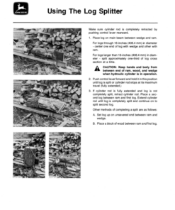 Alternative view of John Deere No. 3 Log Splitter Operator's Manual (OMTY3859)