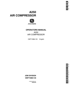 John Deere A250 Air Compressor Operator's Manual (OMTY3864)