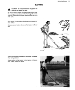 Alternative view of John Deere 4 Power Blower Operator's Manual (OMTY3897)
