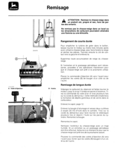 Alternative view of John Deere 320 Snow Thrower Operator's Manual (OMTY3903)