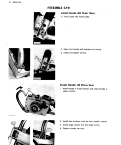 Alternative view of John Deere 28, 30 Chain Saw (020001-) 40V Chain Saws (024001-) (Subs with OMM95226) Operator's Manual (OMTY3929)