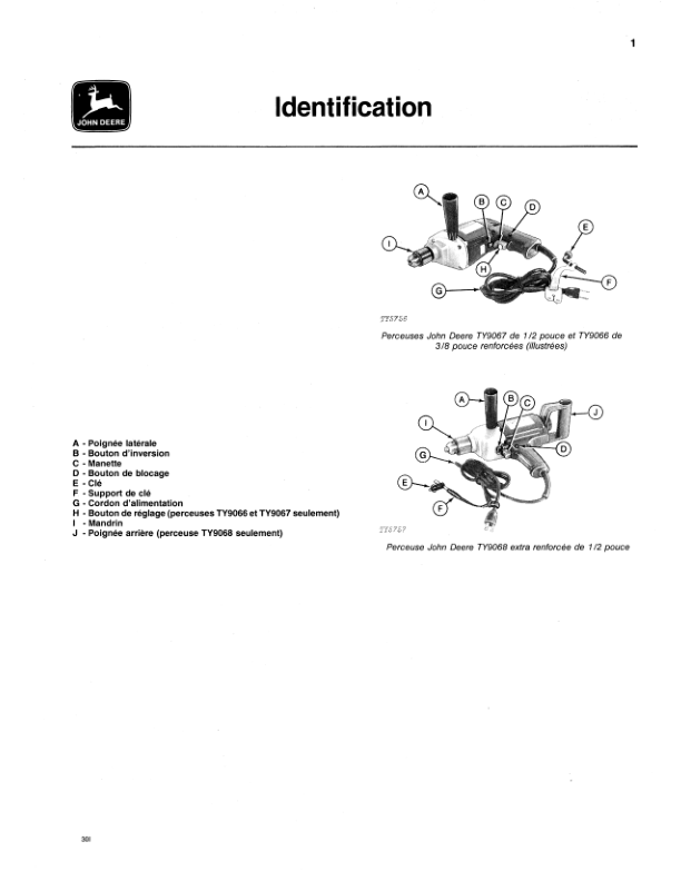 John Deere TY9066, TY9067, TY9068 Electric Drills Operator's Manual (OMTY3983) - Image 2