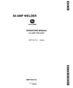 John Deere 50-AMP Welder Operator's Manual (OMTY4573)