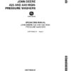 John Deere A25 & A40 HI-Pressure Washer Operator's Manual (OMTY8038)