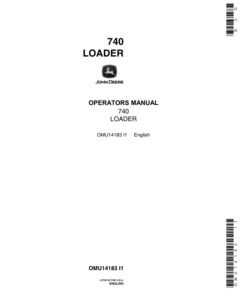 John Deere 740 Loader Operator's Manual (OMU14183)