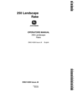 John Deere 250 LR Attachments Operator's Manuals (OMU14269)
