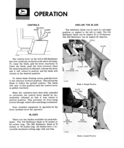 Alternative view of John Deere 620, 610 Crawlers Operator's Manuals (OMU15831)