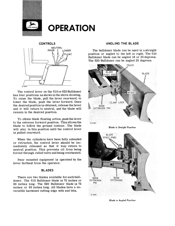 John Deere 620, 610 Crawlers Operator's Manuals (OMU15831) - Image 2