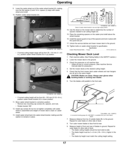 Alternative view of John Deere 60 & 72 Inch Side Discharge, 62 Inch Rear Discharge &60 & 72 Inch GLC Side Discharge Decksfor X1400 & X1500 Front-Mount MowersExport Edition (030001- ) Operator's Manual (OMUC10017)