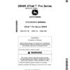John Deere Z994R ZTrak Pro Series Mowers (010001-) Operator's Manual (OMUC10113E)