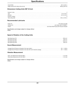 Alternative view of John Deere 1905 Large Reel MowerExport Edition (260001-) Operator's Manual (OMUC10331)
