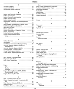 Alternative view of John Deere Z900E, Z900M, Z900R Ztrak Pro Series Gas (North America) (060001-) Operator's Manual (OMUC10539E)