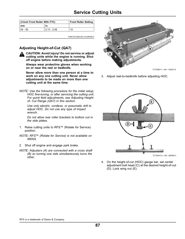 John Deere 7500A, 7700A, 8700A & 8900A PrecisionCut Fairway Mowers, 8800A TerrainCut Rough Mower Operator's Manual (OMUC10998) - Image 3