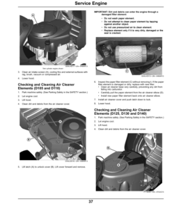 Alternative view of John Deere D105, D110, D125, D130, D140, D155, D160 & D170 Tractors (North American) Operator's Manual (OMUC11804)