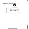 John Deere Z525E, Z540R ZTrak (Export Edition)S.N. 010001- Operator's Manual (OMUC11824)