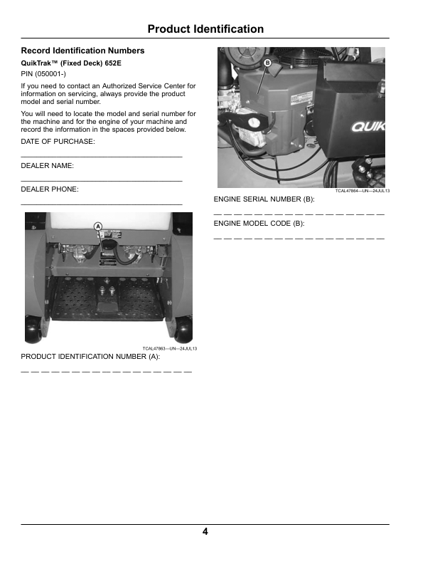 John Deere 652E QuikTrak Pro (North America) (050001-) Operator's Manual (OMUC12034E) - Image 2