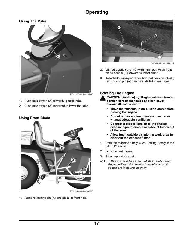 John Deere 1200A Bunker Rake (North American) Operator's Manual (OMUC12168) - Image 2