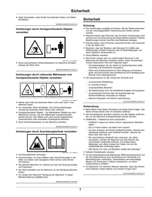 John Deere TractorsX106, X126, X166 (Export Edition) (s.n. 010001-) Operator's Manual (OMUC12253) - Image 2