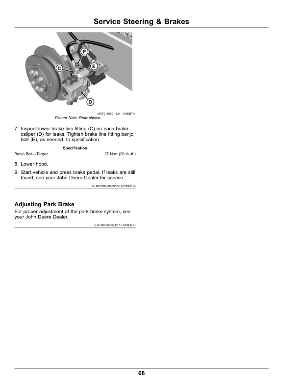 John Deere HPX815E Gator Utility Vehicles Operator's Manual (OMUC12667) - Image 2