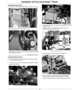 Alternative view of John Deere Electric MulchControl From Seat Kit for 42 Inch, 48 Inch, 54 Inch Accel Deep Mower Decks (North American) Operator's Manual (OMUC12768)