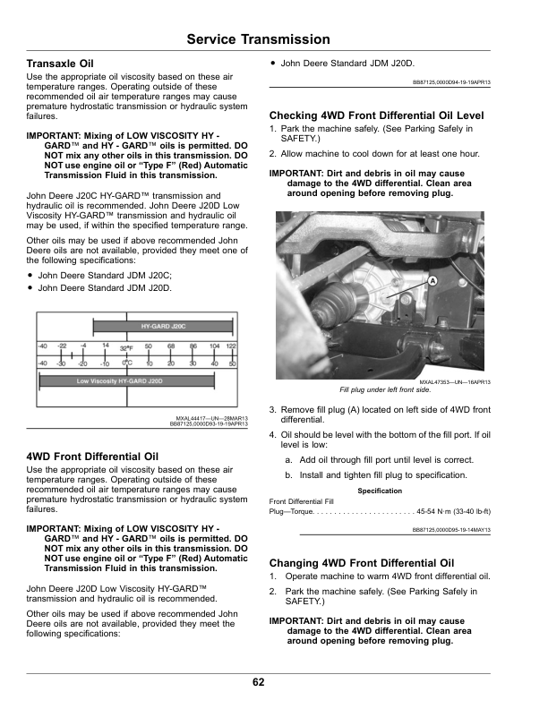 John Deere XUV560E & XUV560E S4 Gator Utility Vehicles Operator's Manual (OMUC12876) - Image 2