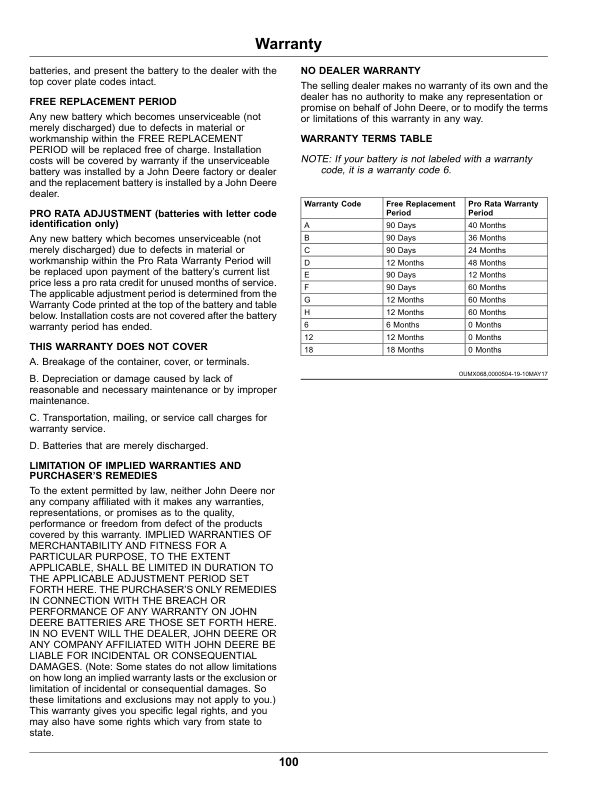 John Deere RSX860E & RSX860M Gator Utility Vehicle Operator's Manual (OMUC12878) - Image 2