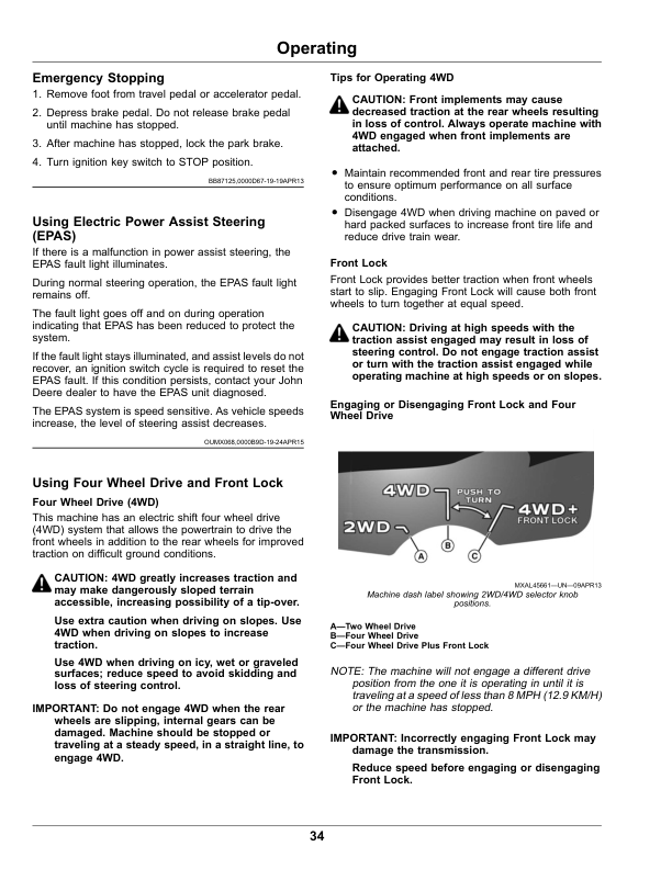 John Deere RSX860E & RSX860M Gator Utility Vehicle Operator's Manual (OMUC12878) - Image 3