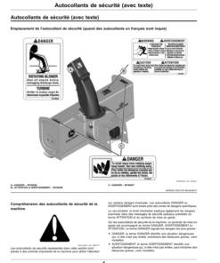 Alternative view of John Deere 44 Inch Snowblower for D105, D110, D125, D130, D140, D155, D160, D170, S240, E100, E110, E120, E130, E140, E150, E160, E170, E180 Model Tractors (North American) Operator's Manual (OMUC13236)